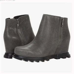NWT Sorel Women’s Joan Of Arctic Quarry Wedge lll Zip Boot Size 7.5